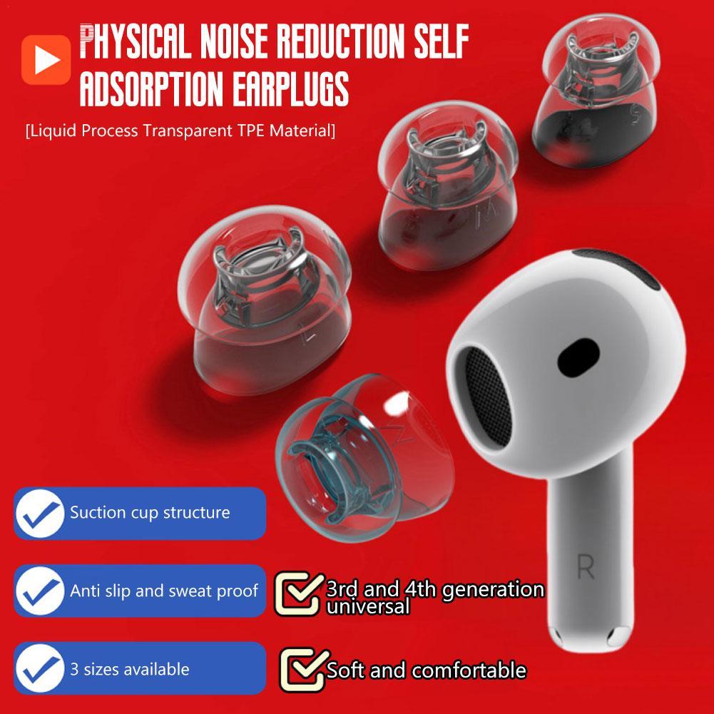 Silicone Ear Tip Replacement - Copri auricolari con cancellazione fisica del