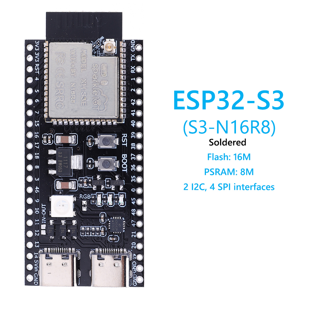 ESP32 S3 N16R8 N8R2 Scheda di  - Usb C Earphone recensione e prezzo